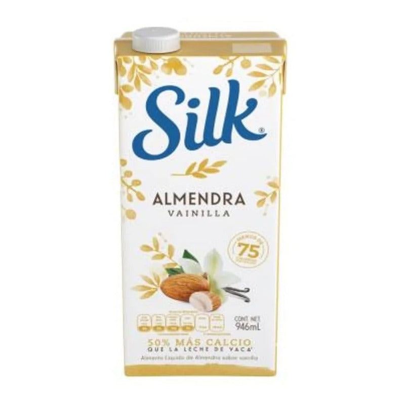 Bebida Silk Almendra Sabor Vainilla 6 Pzas 946 Ml Cr