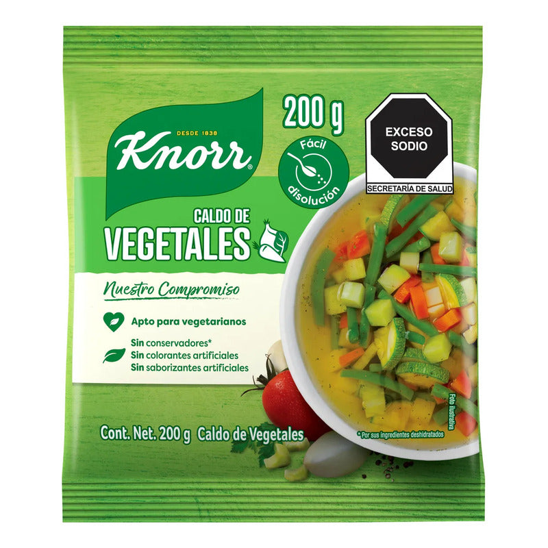Caldo De Vegetales Knorr En Polvo 200g (3pzs)