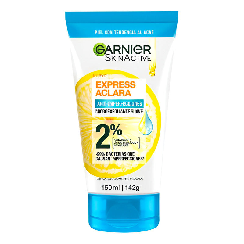 Microexfoliante Garnier Skin Active 150 Ml Mixta Y Grasa Día/noche