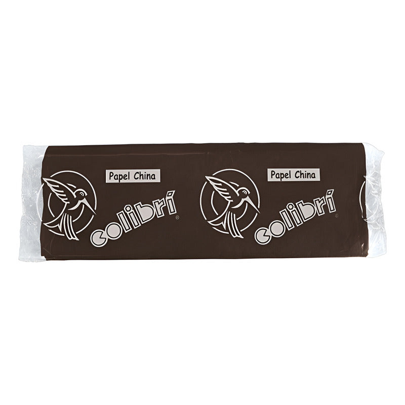 100 Pliegos Papel China, Color Café - Café