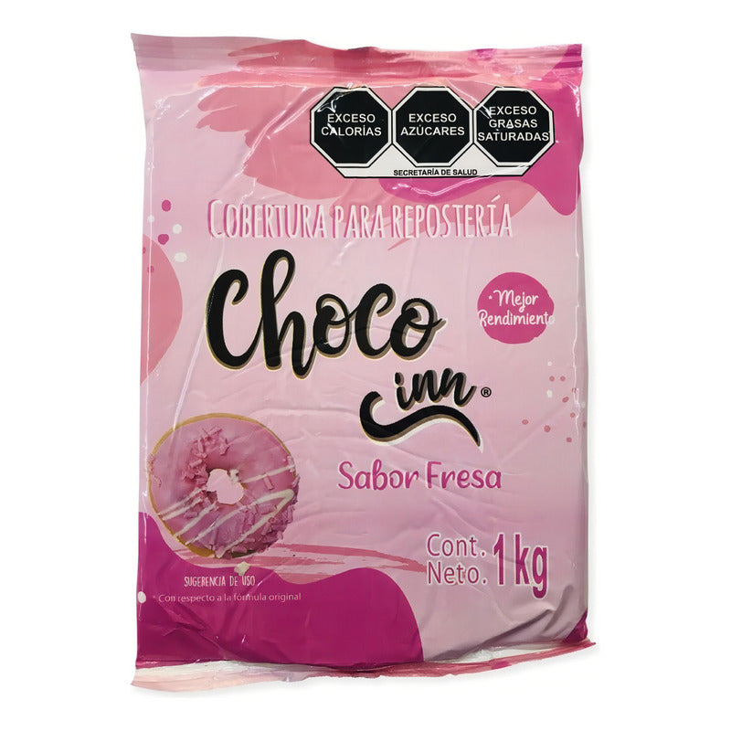 Cobertura Choco Inn Fresa 1 Kg Deiman Para Panadería Y Pastelería