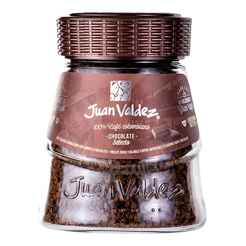 Café Instantáneo Liofilizado Juan Valdez Liofilizado Avellana Chocolate Sin Gluten Frasco 95 g