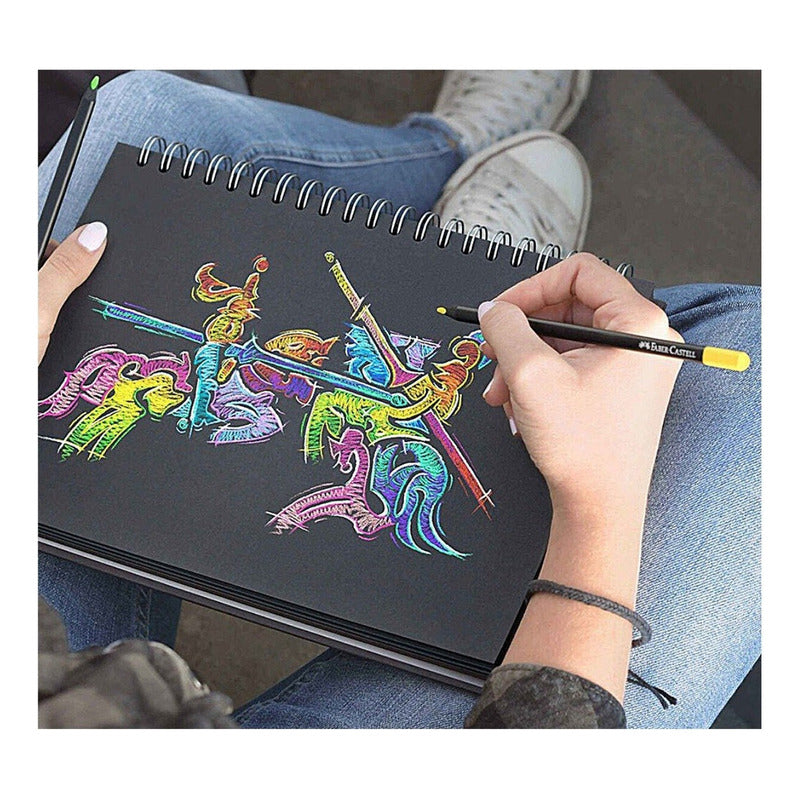 Lápices De Colores Faber Castell Black Edition 24 Colores