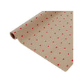 Papel Kraft Diseño De Corazon 3 Rollos De 65cm X 5m