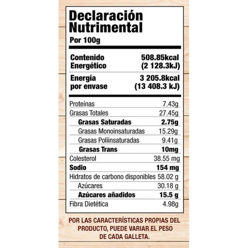 Taifelds Galletas De Trigo Con Semillas Y Nueces 630 G