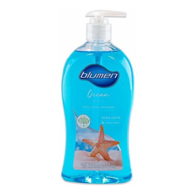 Jabon Liquido Para Manos Ocean Beauty Blumen 525 Ml 4pzas