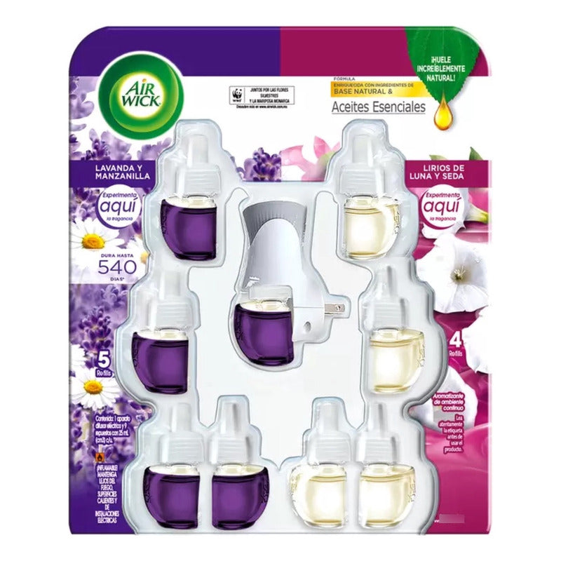 Airwick Aromatizante De Ambiente  Con 9 Repuestos