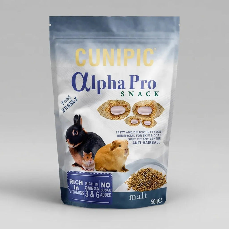 Cunipic Alpha Pro Premios De Malta Para Peq. Mamíferos, 50 G