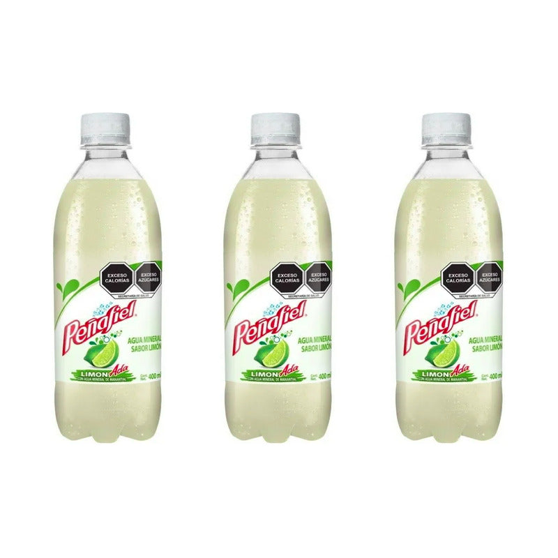 Agua Mineral Peñafiel Adas Sabor Limonada 24 Piezas De 400ml