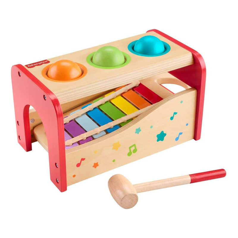 Fisher-price Juguete Mesita Actividades Sorpresa De Madera Color Multicolor