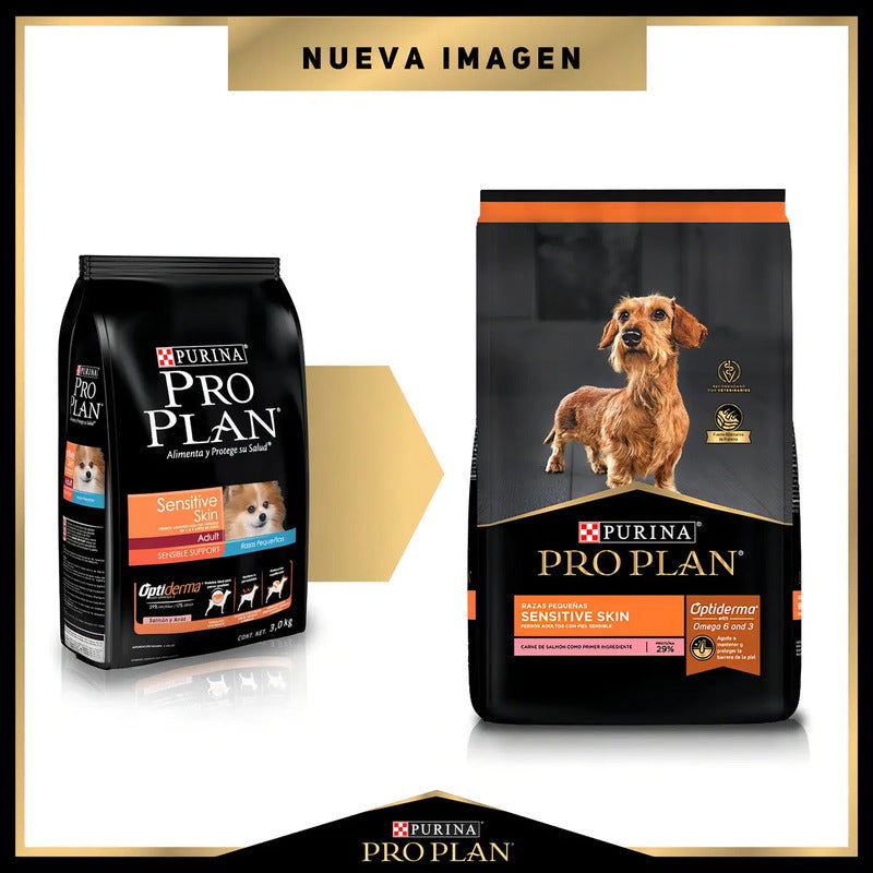 Alimento Pro Plan Optiderma Sensitive Skin Adult Para Perro Adulto De Raza Pequeña Sabor Salmón Y Arroz De 7.5 Kg