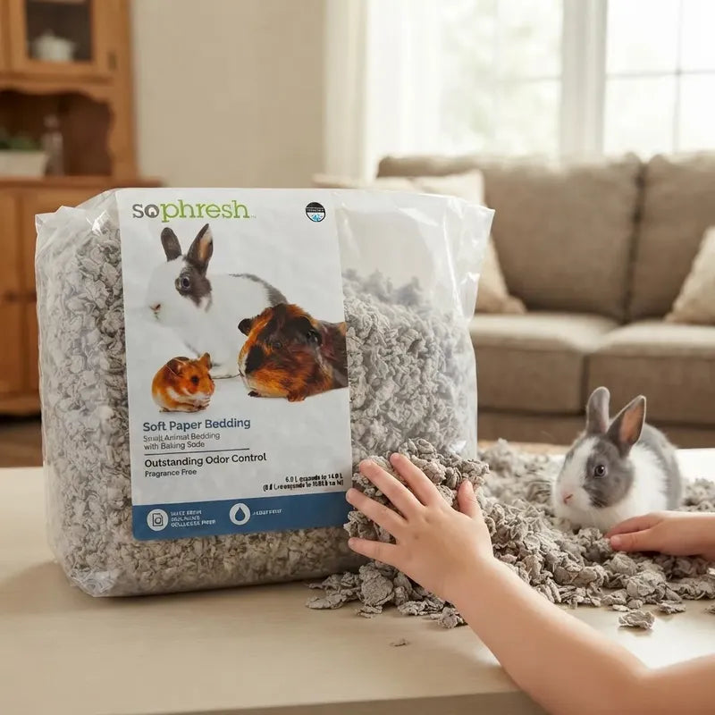 Sus. De Papel Comp. Con Bicarbonato Pequeñas Mascotas 14 L Gris