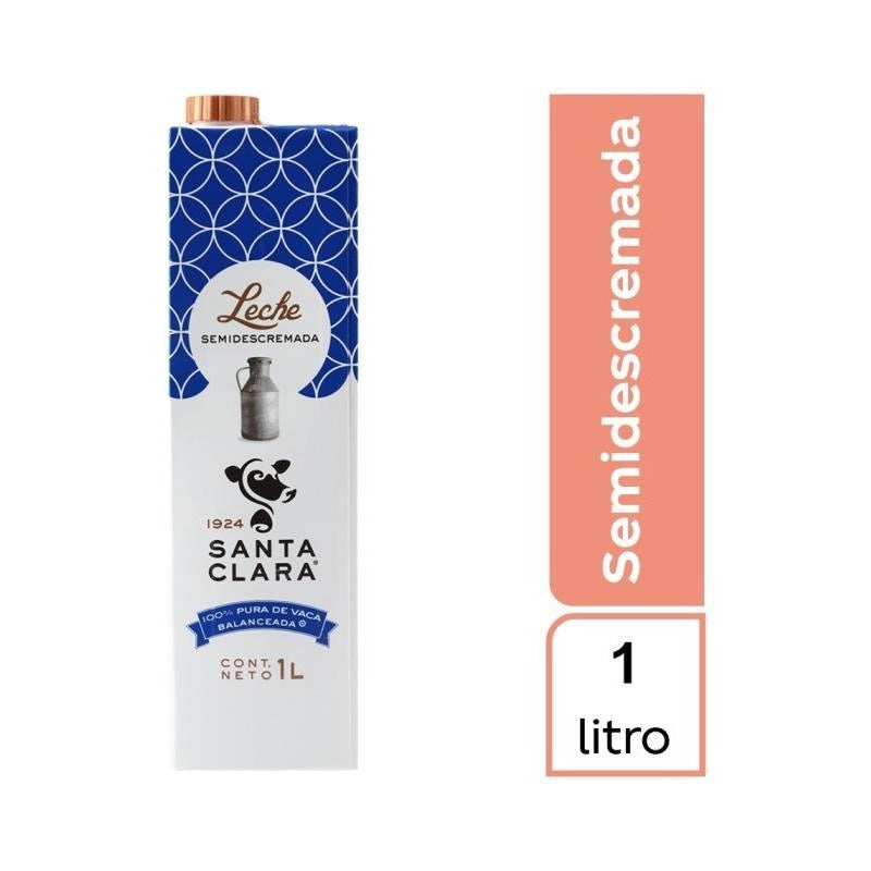 Leche Santa Clara Semidescremada (12litros)