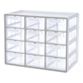 Organizador 41.5x22x33cm Multib 12 Cajones Gris Gris