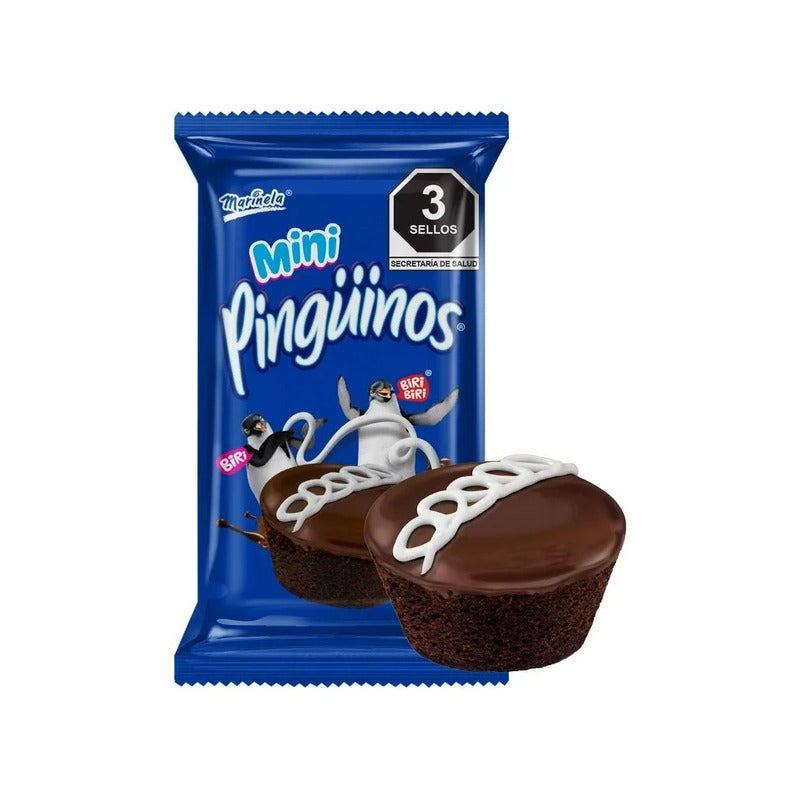Marinela Mini Pingüino Caja Con  24 Piezas De 25 G Chocolate