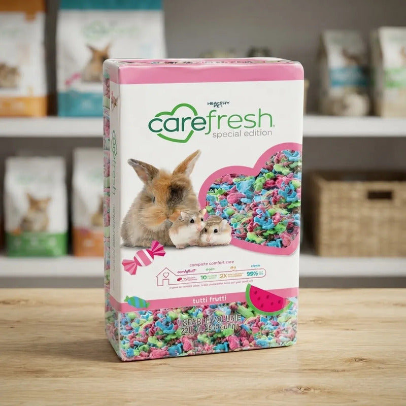Sustrato De Papel Desme. Multicolor Pequeños Mamíferos,23 L Rosa Chicle