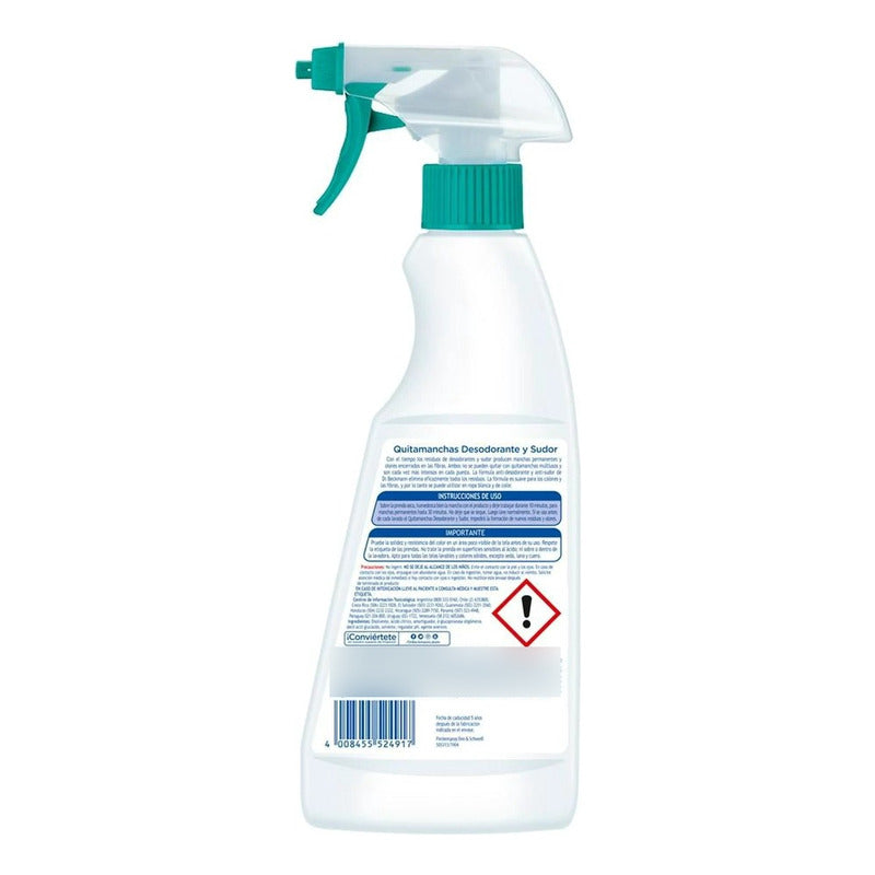 Quitamanchas Dr. Beckmann Desodorante Y Sudor 500 Ml 2 Pz