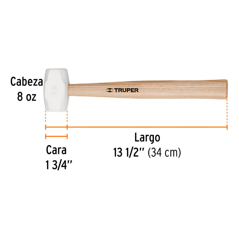 Mazo Hule 8 Oz Truper 16930