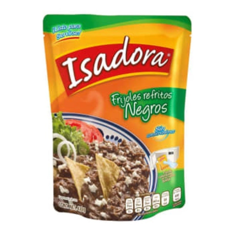 Frijoles Isadora Negros Refritos 6 Pzas De 430 G Ts