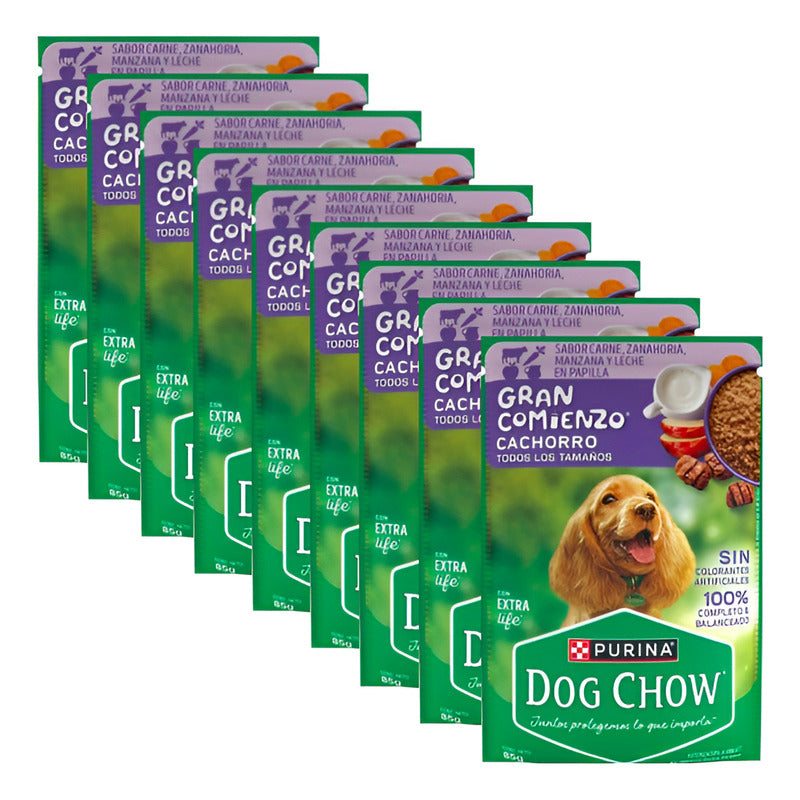 Alimento Húmedo P/perro Dog Chow Cachorro Carne 9 Pz De 85g