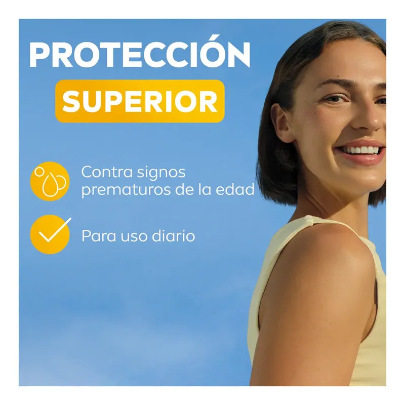 Nivea Protector Solar Control Brillo Sun Facial 50ml, Bloqueador Solar