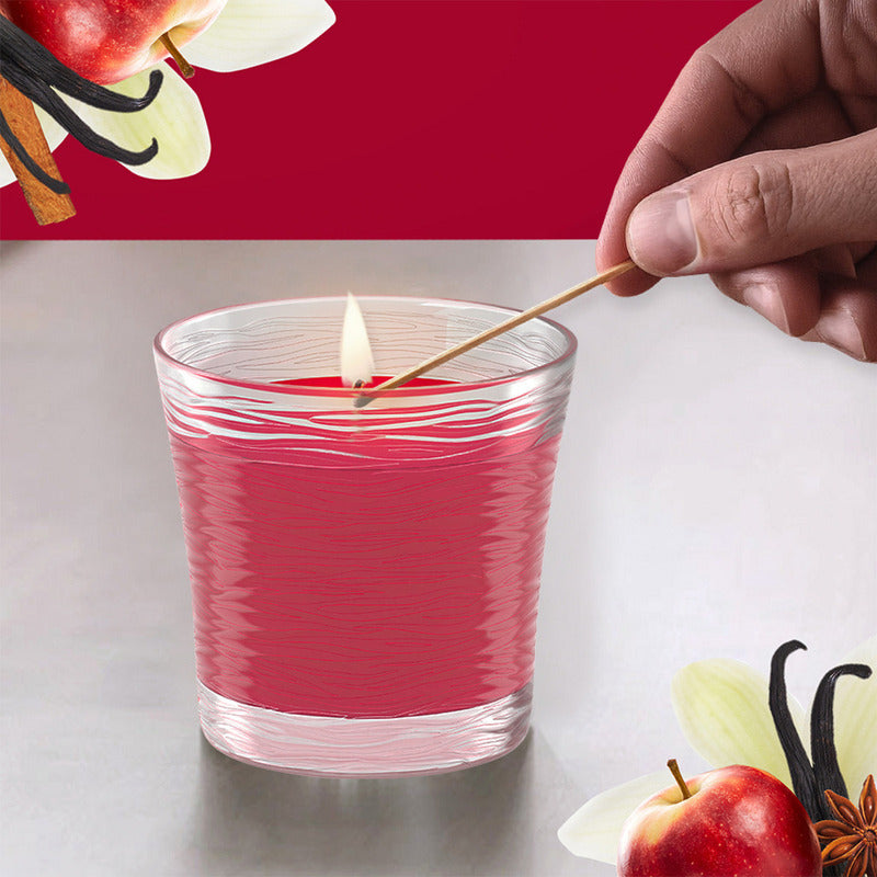 Glade Ambientador Vela Manzana Y Canela, 96gr