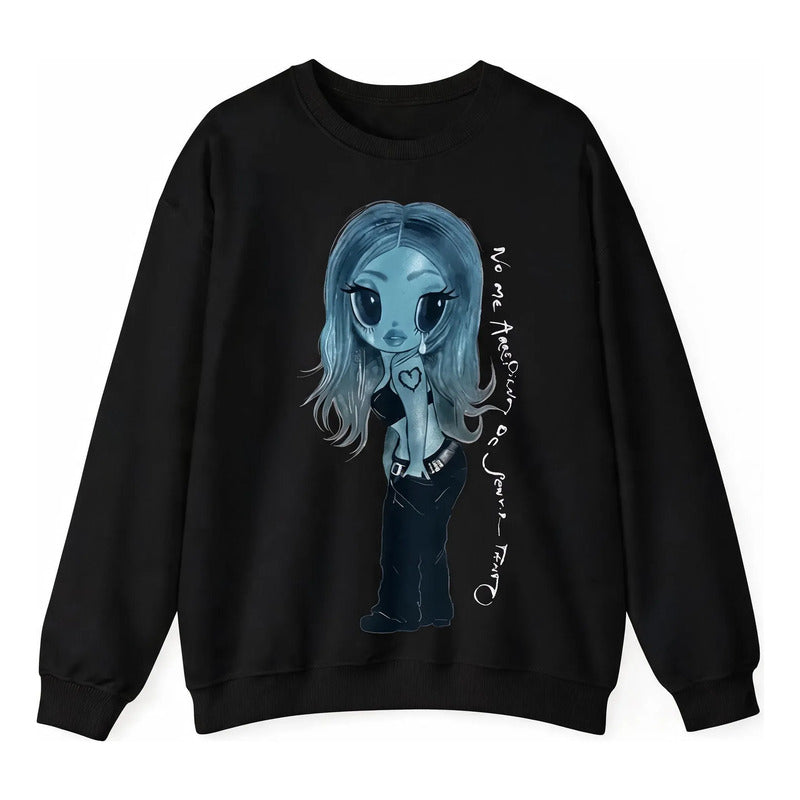 Sudadera Karol G (no Me Arrepiento) Ch Negro Liso