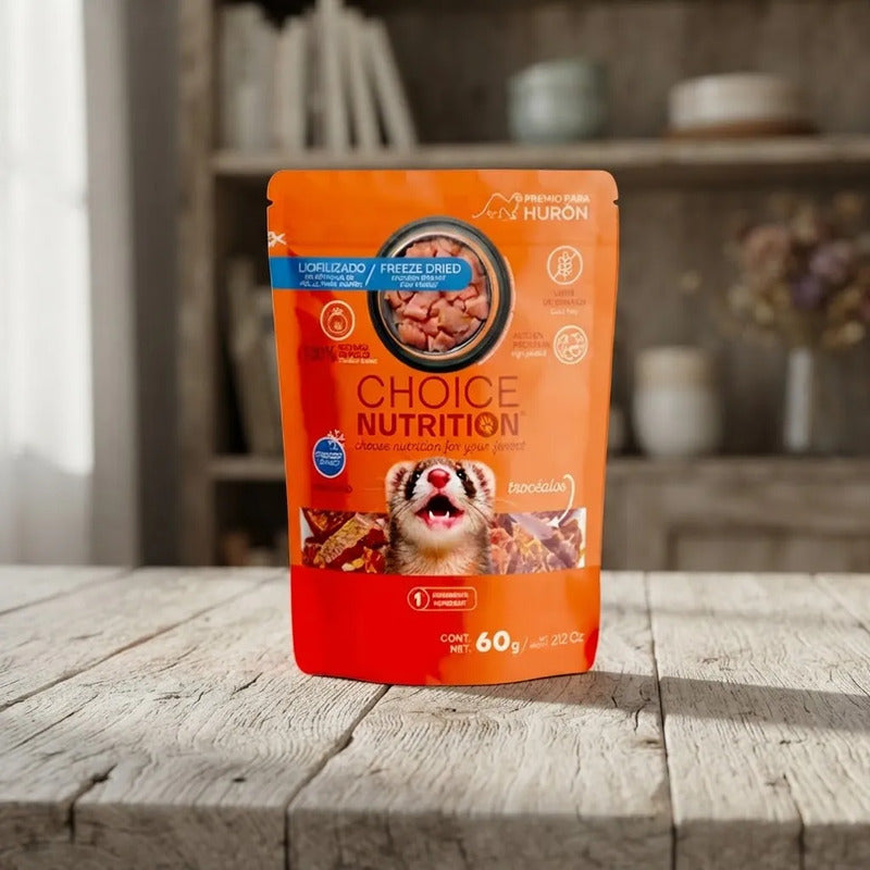 Premios Liofilizados De Pechuga De Pollo Para Hurón, 60 G