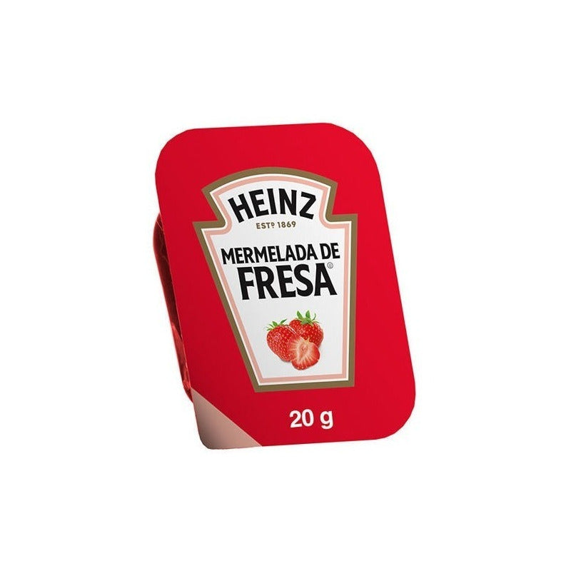 Mermelada De Fresa Heinz 120 Blisters De 20g C/u (2.4 Kg)