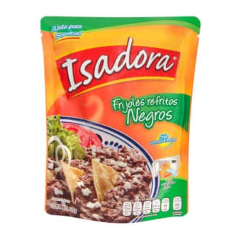 Frijoles Isadora Negros Refritos 6 Pzas De 430 G Ts
