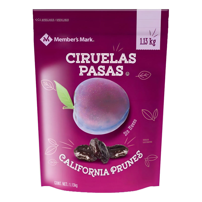 Ciruelas Pasas Sin Hueso Member's Mark Bolsa De 1.13 Kg