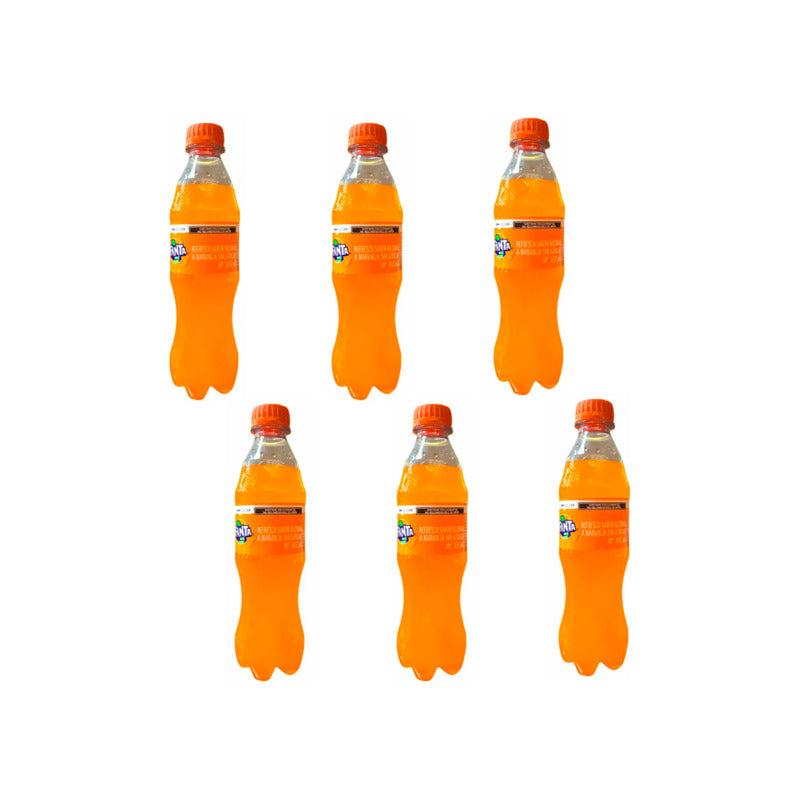 Refresco Fanta Sin Azúcar Sabor Naranja 6 Piezas De 355ml