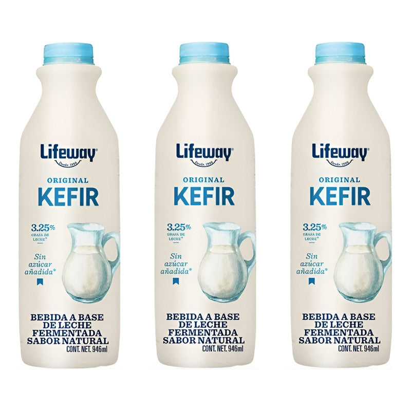 Bebida Lifeway Kefir Original Sabor Natural 6 Pzas De 946ml