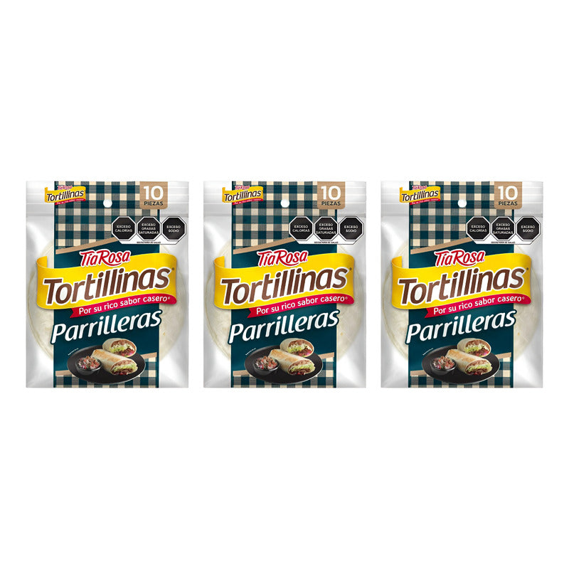 Tortillas Parrilleras Tía Rosa 3 Piezas De 290gr