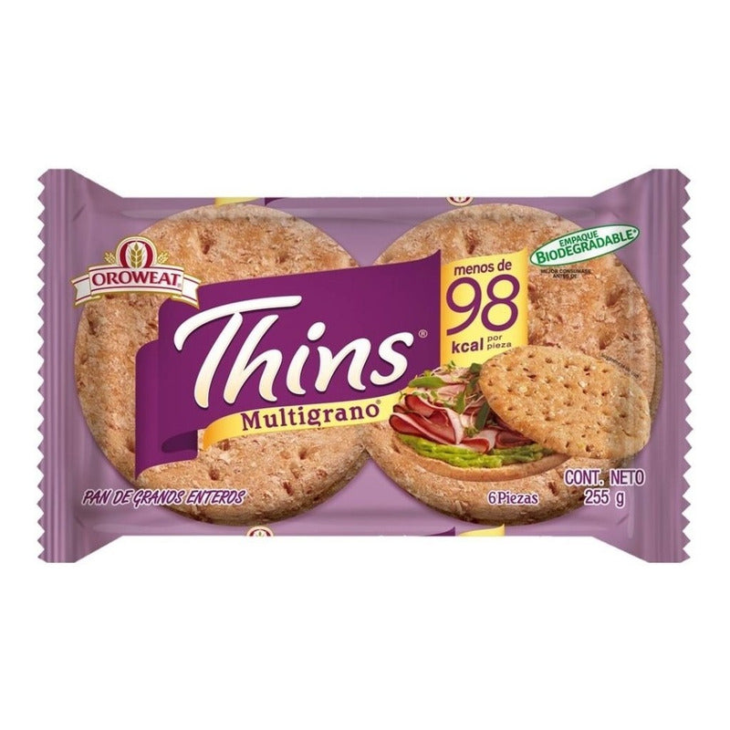 Pan De Granos Enteros Oroweat 255g (6piezas)