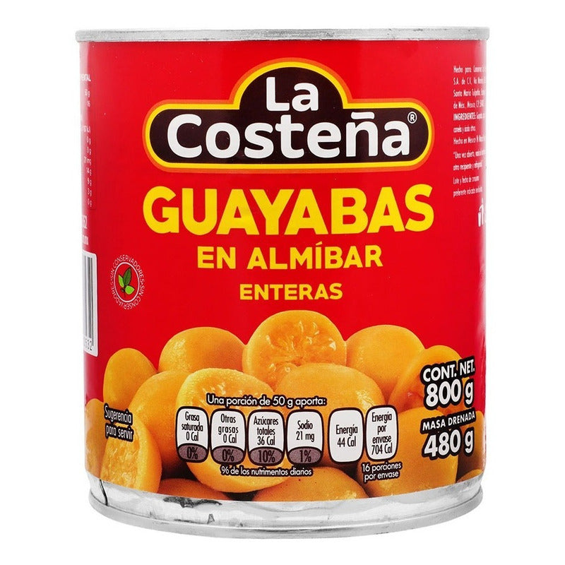 Guayabas En Almibar La Costeña 820gr 3 Pack Ipg