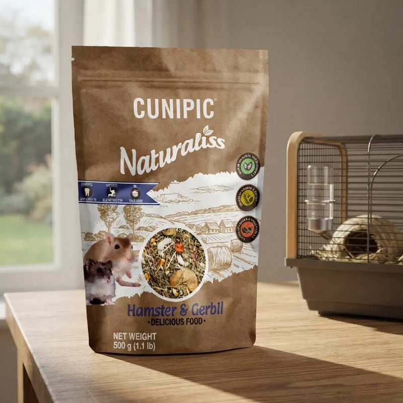 Cunipic Naturaliss Alimento Para Hámster Y Gerbo, 500 G