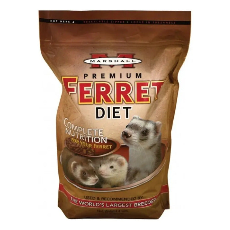 Alimento Hurón Súper Premium Marshall Ferret Diet Gde 1.8kg