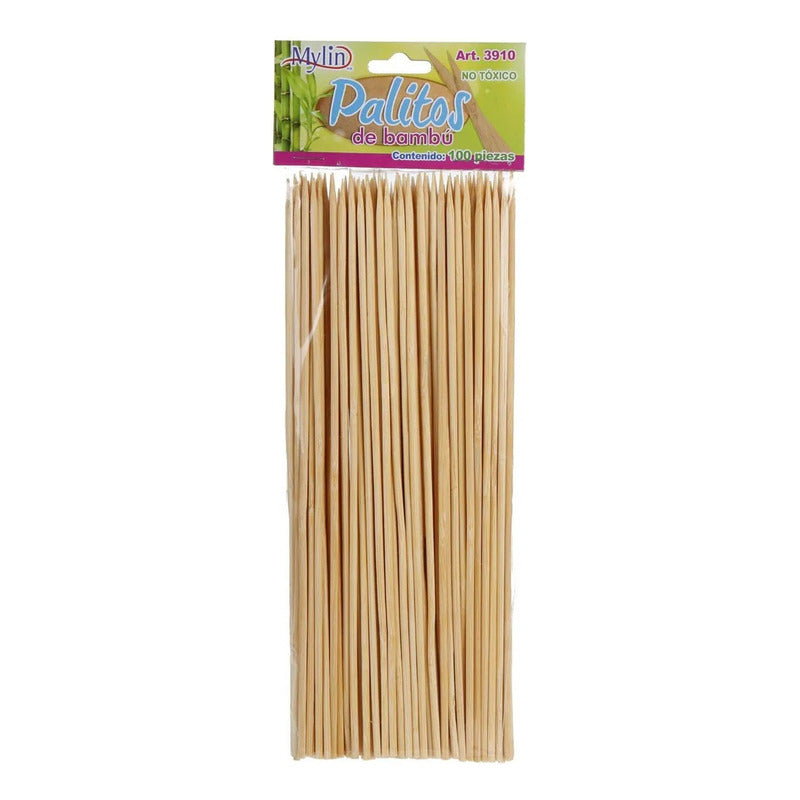 Palo De Bambu Para Manualidades 100pz