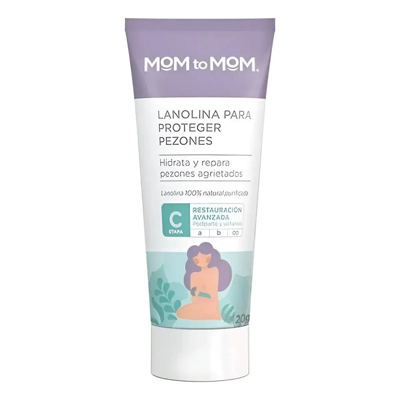 Lanolina Corporal P/pezones Mom To Mom Lactancia 2pz De 20gr Suave