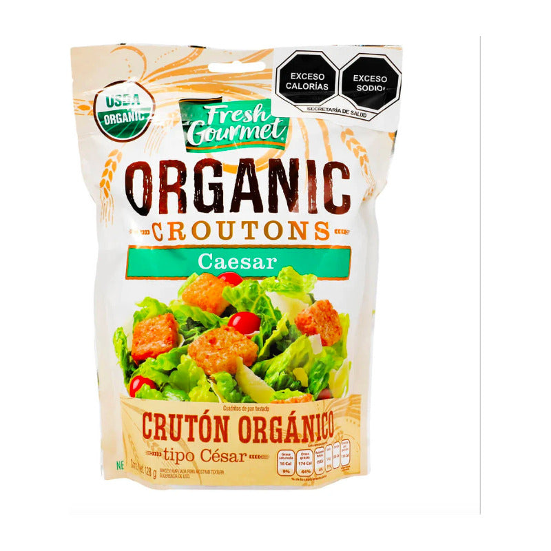 Crutones Para Ensalada Cesar Fresh Gourmet Organico 128 Grs