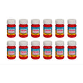 Pintura Acrílica Alta Calidad Color Vino Rojizo 12pz De 35ml Vino Rojizo