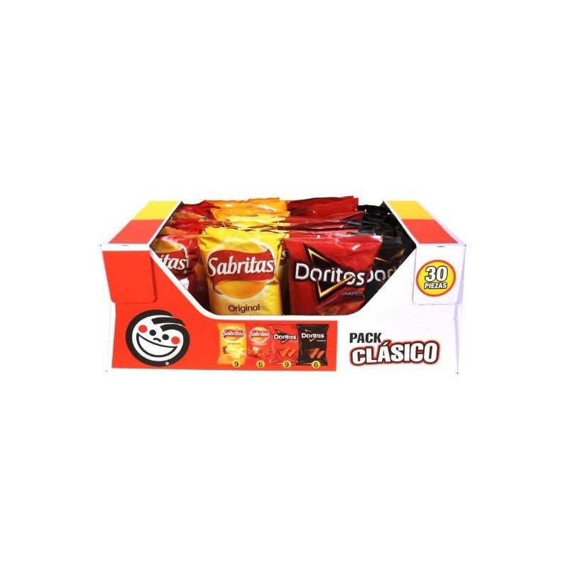 Papas Sabritas Surtidas Clásico De 54 G C/u (30piezas)