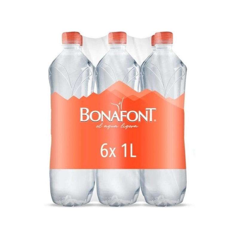 Agua Bonafont Natural  18 Botellas 1 L C\u .