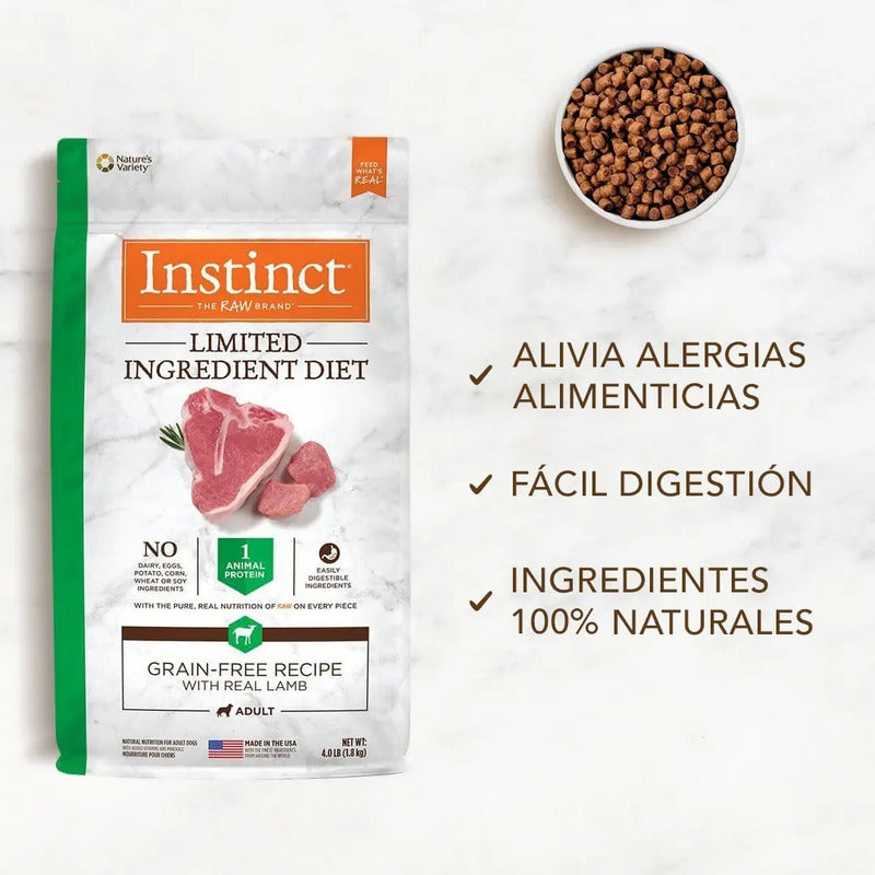 Croquetas Instinct Lid Cordero Para Perros