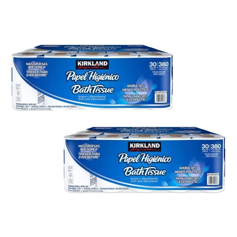 Kirkland Papel Higiénico 30 Rollos (2piezas)