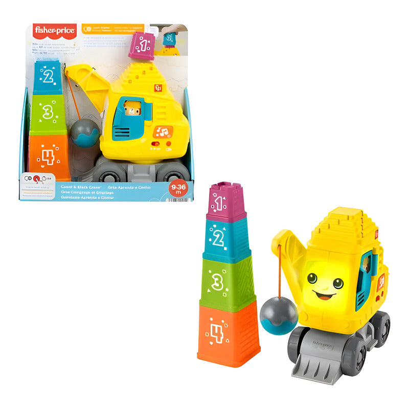 Juguete Para Bebés Fisher Price Baby Grúa Aprende A Contar Multicolor