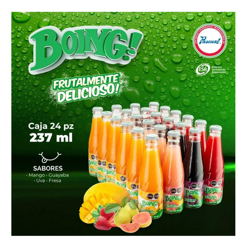 Boing Bebida Sabores Surtidos 24 Piezas De 237 Ml C/u