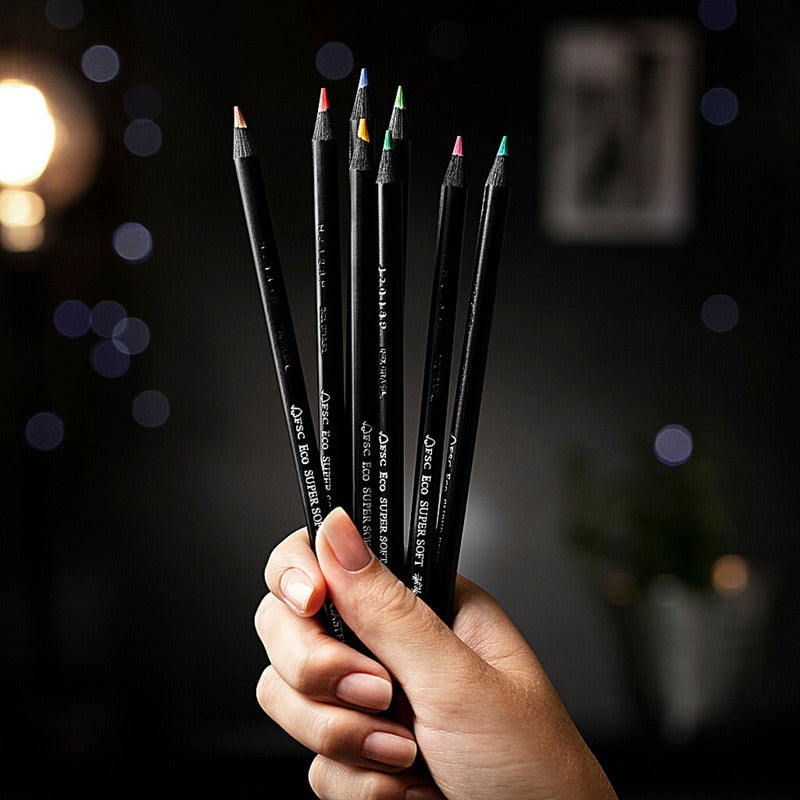 Lápices De Colores Faber Castell Black Edition 24 Colores