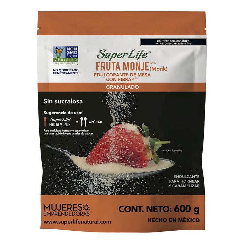 Endulzante Super Life Fruta Del Monje 600 G Granulado